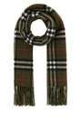 BURBERRY Embroidered Cashmere Scarf (168 cm x 30 cm)