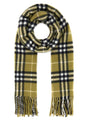 BURBERRY Embroidered Cashmere Scarf - 200 cm x 36 cm