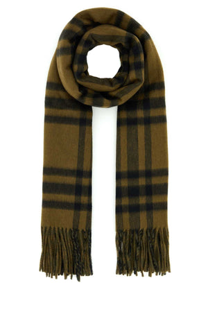 BURBERRY Reversible Cashmere Embroidered Scarf - 210 cm x 50 cm