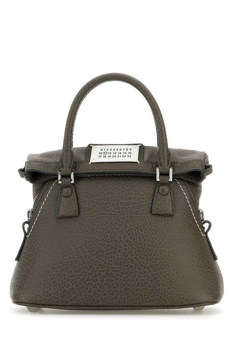 MAISON MARGIELA Mini Grey Leather Micro Handbag