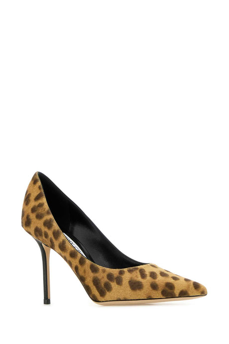 JIMMY CHOO Elegant Printed 100% Leather Love 85 Pumps