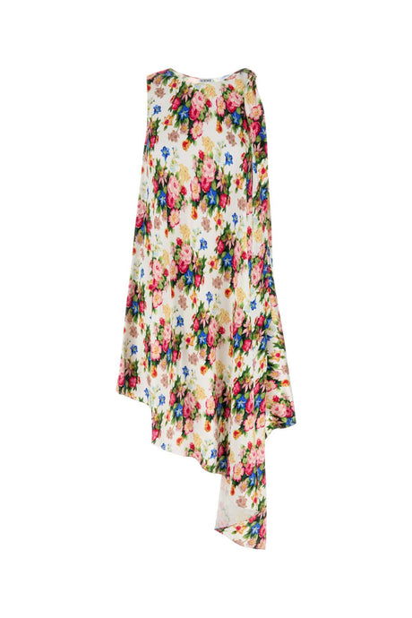 LOEWE Elegant Printed Silk Dress for Women