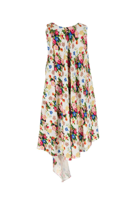 LOEWE Elegant Printed Silk Dress for Women