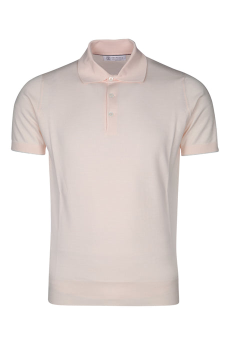 BRUNELLO CUCINELLI Men's Classic Polo Shirt with Button Detail