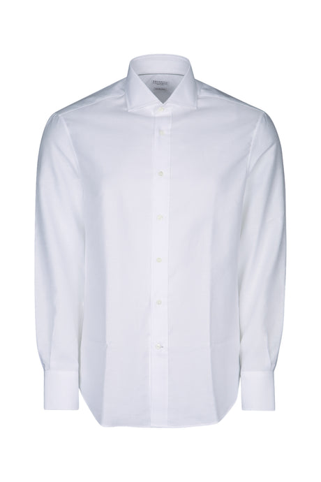 BRUNELLO CUCINELLI Classic Button-Up Shirt for Men - Seasonal Collection