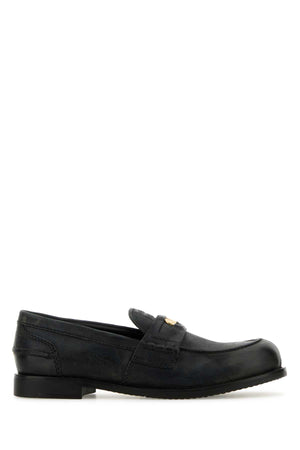 MIU MIU Elegant Leather Loafers for Women - Size 9