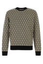 VALENTINO GARAVANI Embroidered Virgin Wool Sweater for Men