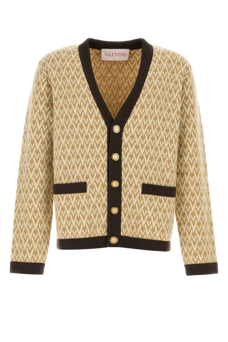 VALENTINO GARAVANI Embroidered Wool Cardigan for Men - A Chic Layering Essential