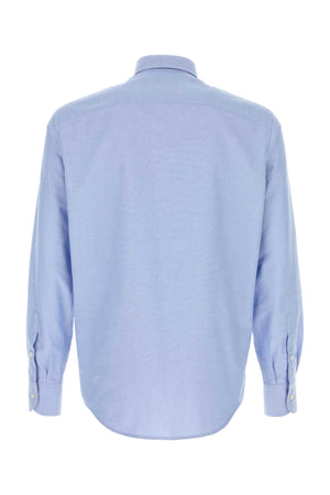 VALENTINO GARAVANI Light Blue Oxford Shirt for Men