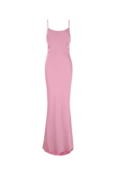 THE ANDAMANE Elegant Satin Long Dress - Size M