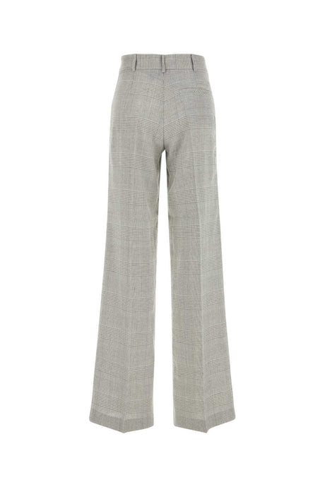 THE ANDAMANE Embroidered Linen Blend Wide-Leg Pant