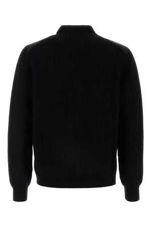 PRADA Classic Black Wool Blend Cardigan for Men