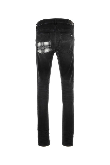 AMIRI Men's Stretch Denim Ma Quad Plaid Jeans - 25S