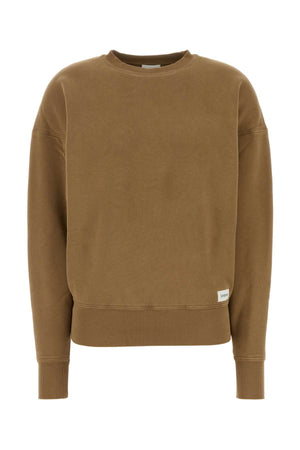 SAINT LAURENT Cotton Sweatshirt in Camel for Women