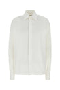 SAINT LAURENT Classic White Poplin Shirt for Women - Timeless Elegance