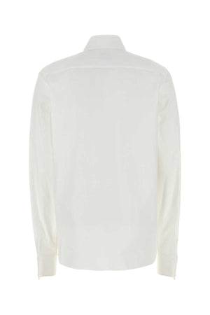 SAINT LAURENT Classic White Poplin Shirt for Women - Timeless Elegance