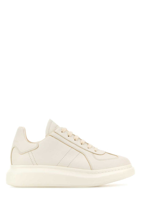 ALEXANDER MCQUEEN Classic White Leather Sneakers for Men