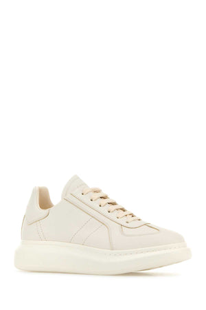 ALEXANDER MCQUEEN Classic White Leather Sneakers for Men