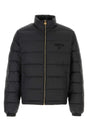 VERSACE Classic Black Nylon Down Jacket for Men