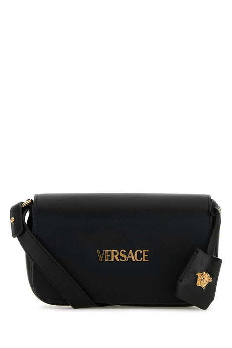 VERSACE Mini Leather Tag Crossbody Handbag