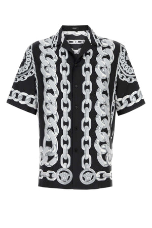 VERSACE Printed Silk Shirt for Men - Elegant Style