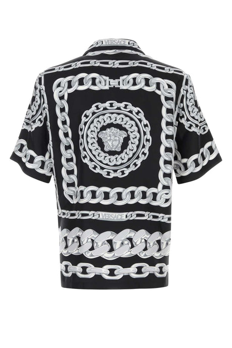 VERSACE Printed Silk Shirt for Men - Elegant Style