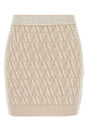 FENDI Embroidered Silk Blend Mini Skirt