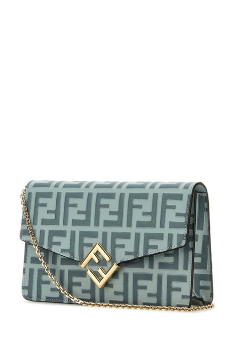 FENDI Chic Printed Leather Wallet - 21 cm x 13.5 cm x 5 cm