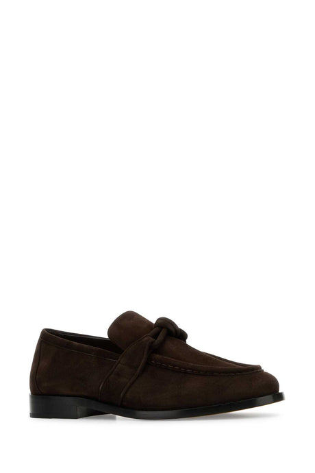 BOTTEGA VENETA Brown Suede Astaire Loafers for Men