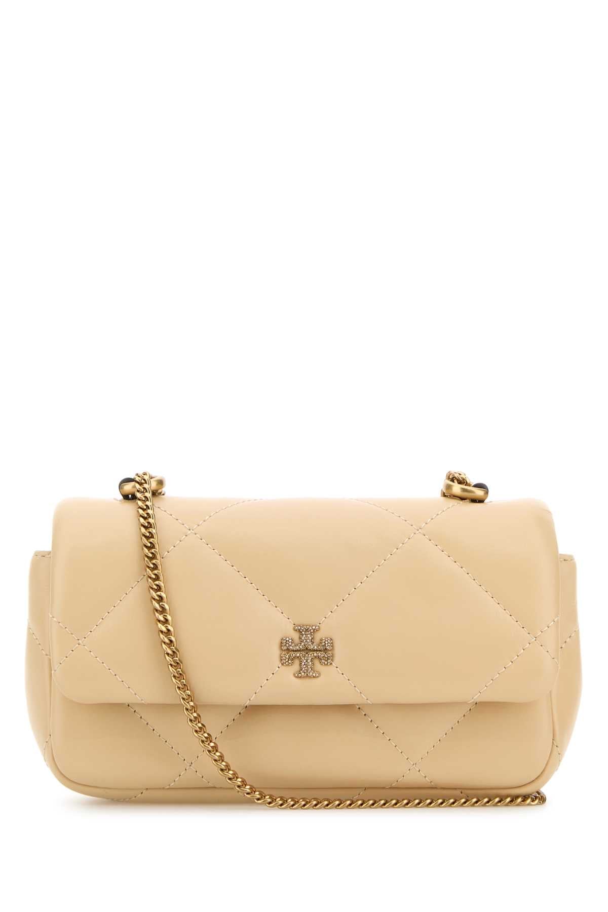 TORY BURCH Cream Leather Mini Shoulder Handbag