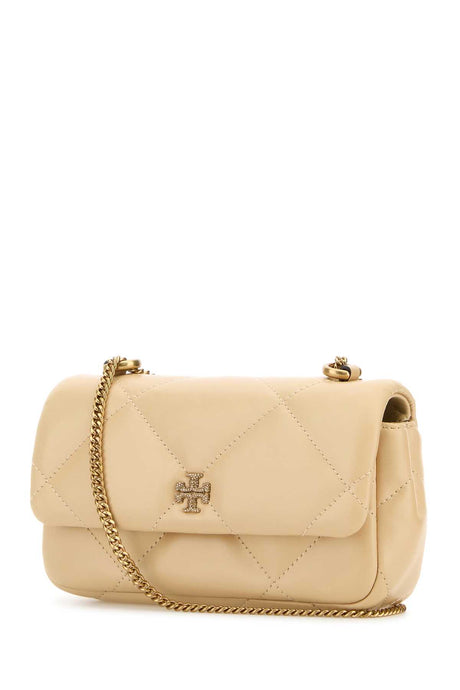 TORY BURCH Cream Leather Mini Shoulder Handbag