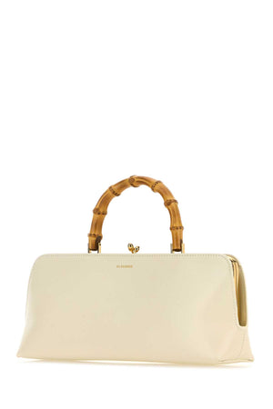 JIL SANDER Mini Leather Bamboo Handbag