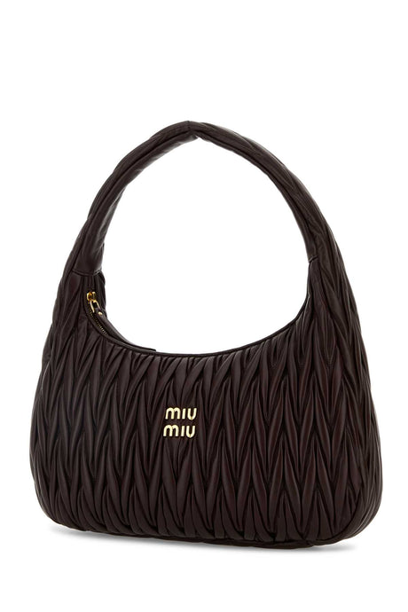 MIU MIU Mini Nappa Leather Wander Shoulder Handbag - 37 x 22 cm