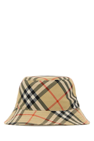 BURBERRY Chic Embroidered Canvas Bucket Hat