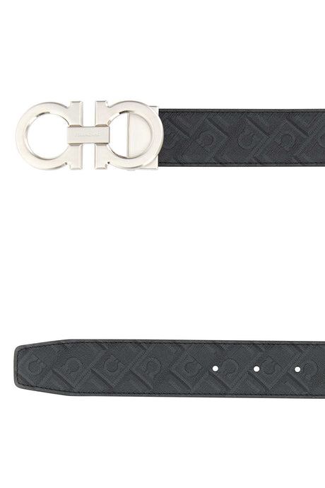 SALVATORE FERRAGAMO Reversible Leather Belt - 3.5 cm Height