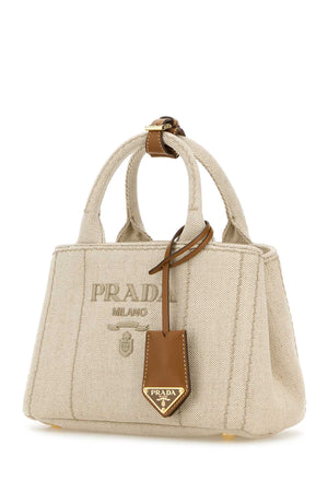 PRADA Mini Canvas Shopping Handbag