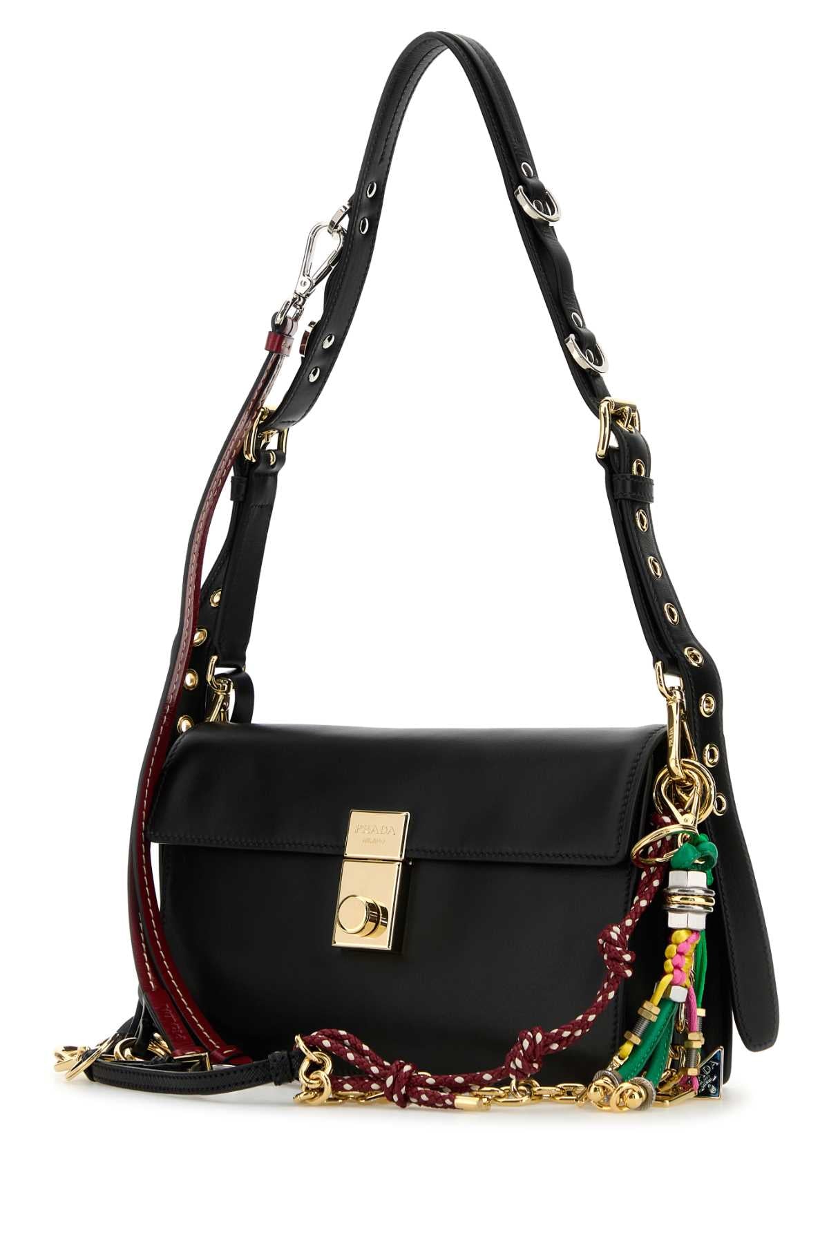 PRADA Mini Leather Shoulder Handbag