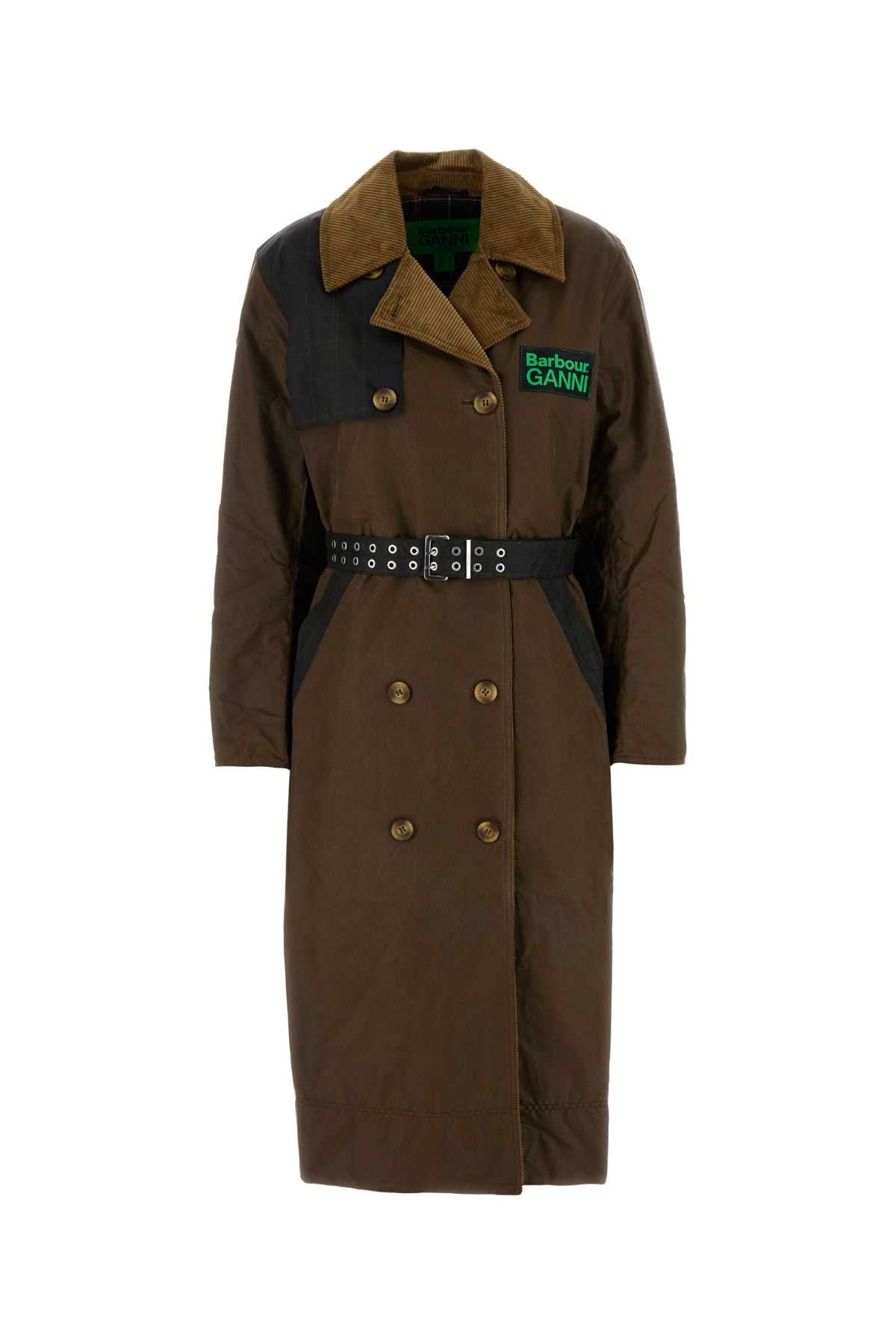 BARBOUR Chic Brown Cotton Trench Coat for Women