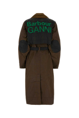 BARBOUR Chic Brown Cotton Trench Coat for Women