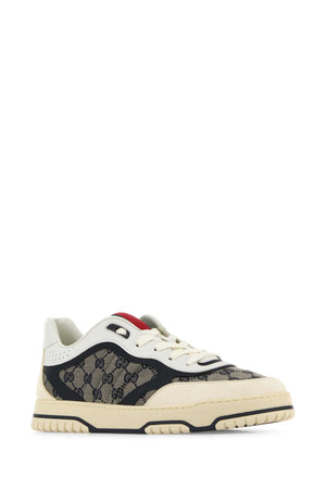 GUCCI Multicolor Leather and Fabric Re-Web Sneakers