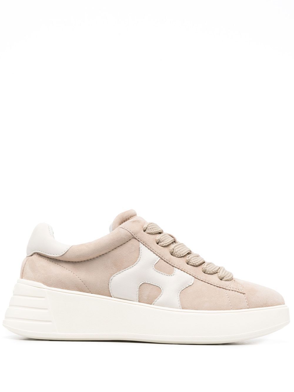 HOGAN Beige Reinterpreted Leather Sneakers for Women