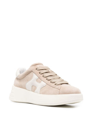 HOGAN Beige Reinterpreted Leather Sneakers for Women