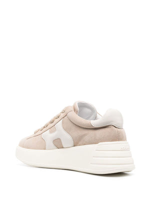 HOGAN Beige Reinterpreted Leather Sneakers for Women