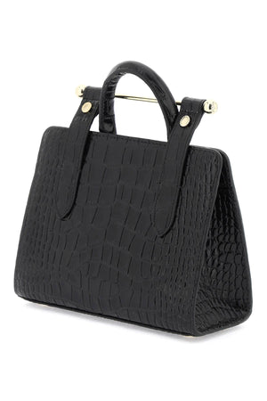 STRATHBERRY Crocodile-Embossed Leather Tote Handbag for Women - SS24 Collection
