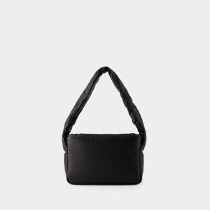 ALEXANDER WANG Chic City Puff Mini Shoulder Bag in Quilted Black Leather – FW23 Collection