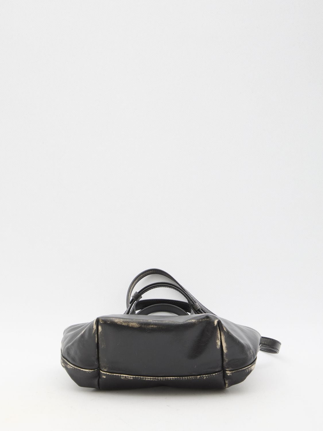 ALEXANDER WANG Mini Brushed Black Leather Tote Handbag