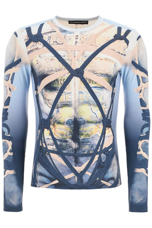 Y/PROJECT Bondage Print Long-Sleeved T-Shirt - Size M