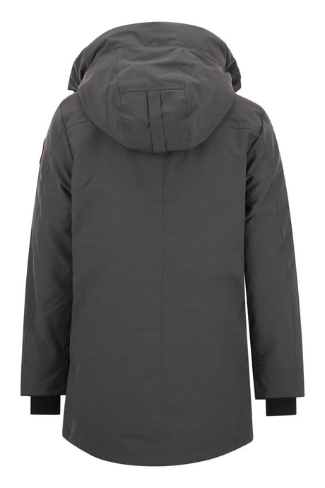 CANADA GOOSE Classic Grey Hooded Parka Jacket for Men