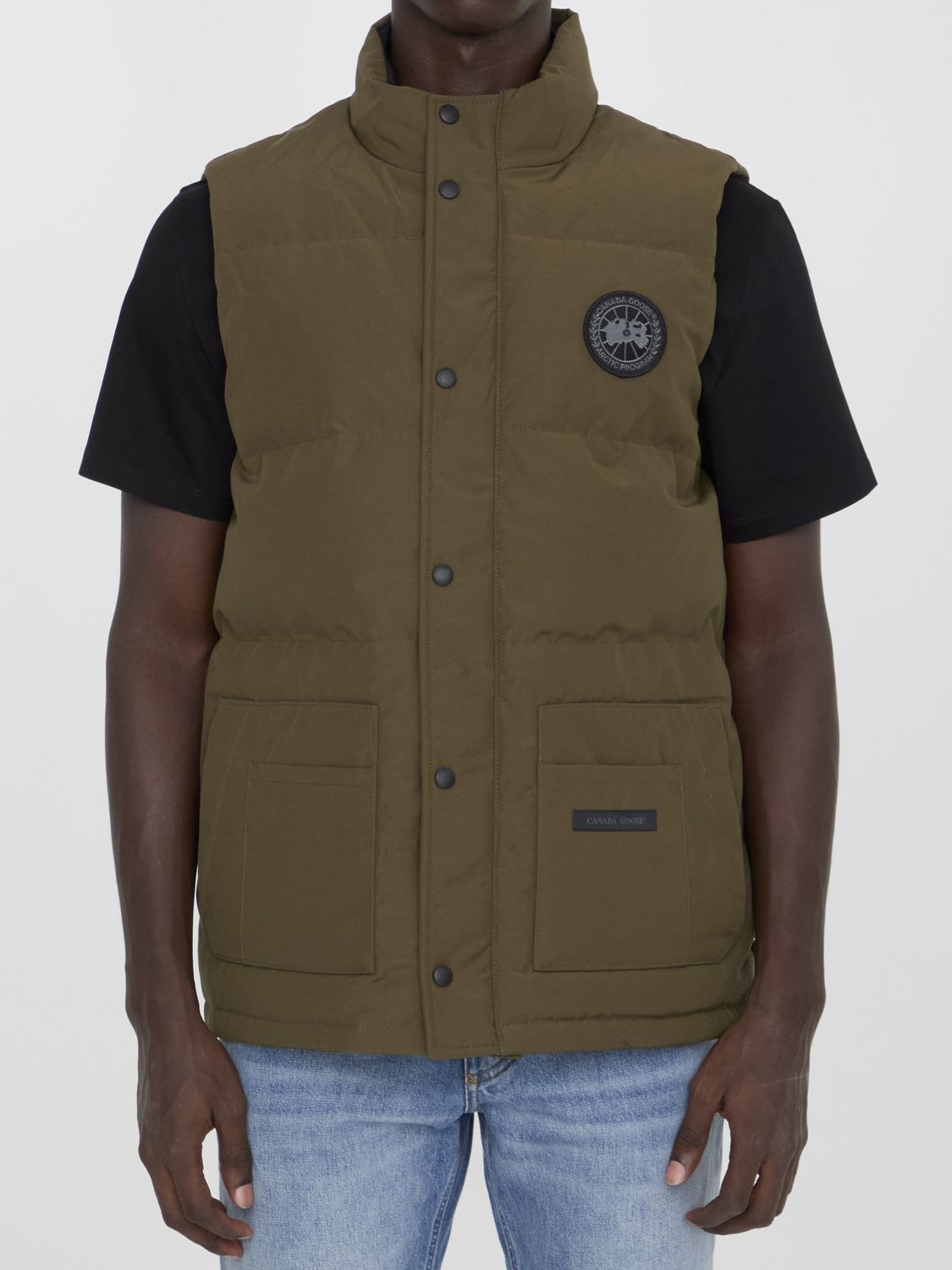 CANADA GOOSE Freestyle Crew Vest in Military Green - Men's Regular Fit