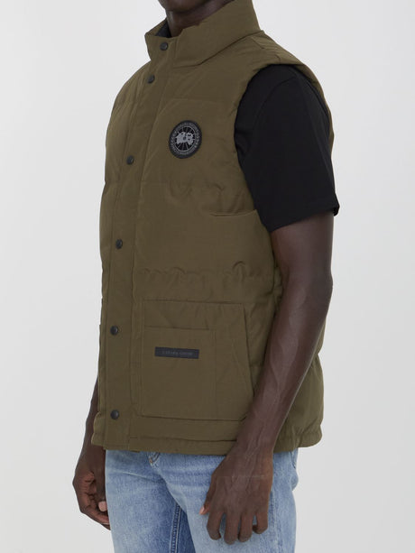 CANADA GOOSE Freestyle Crew Vest in Military Green - Men's Regular Fit